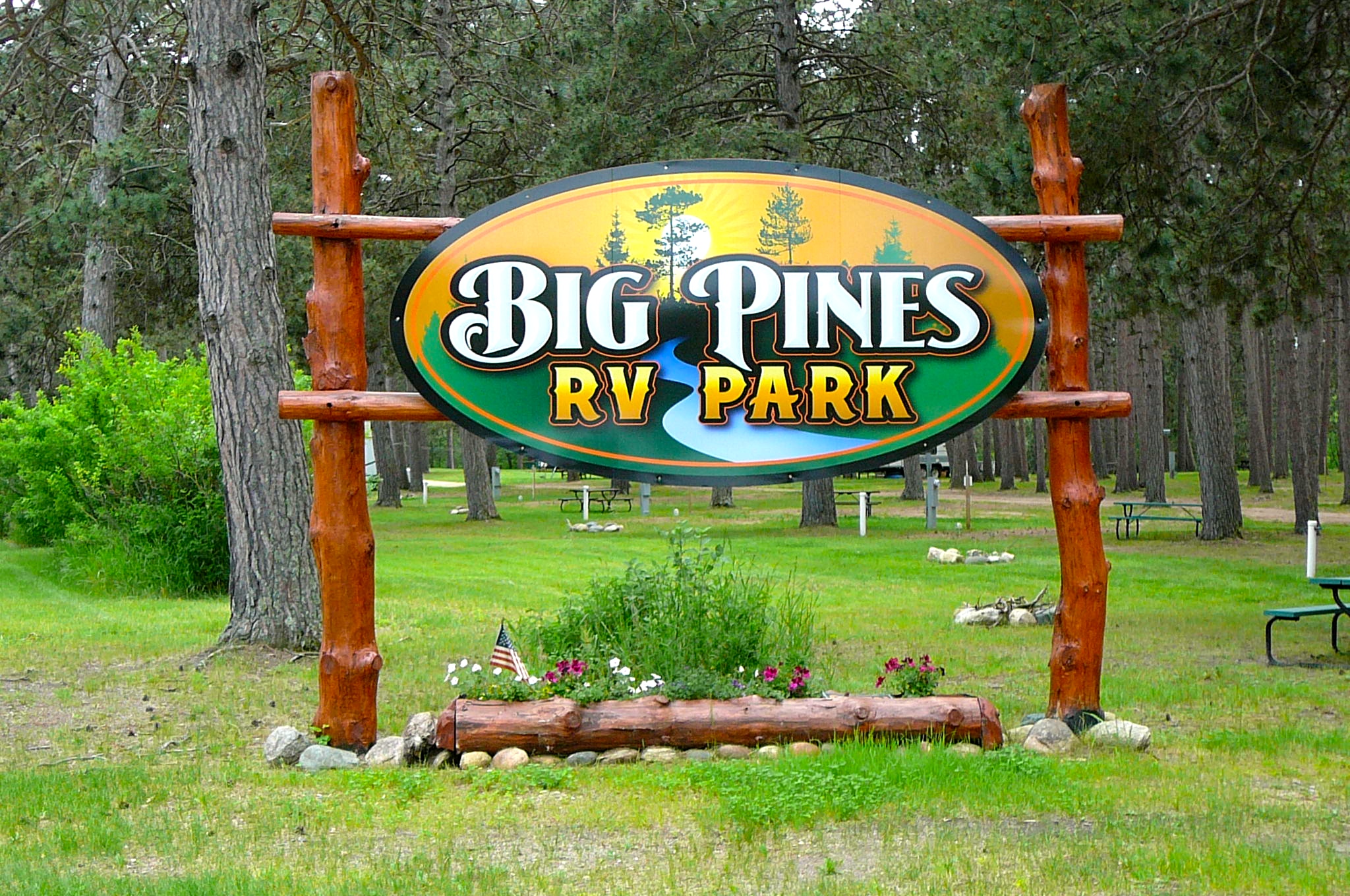 Big Pines RV Park in Park Rapids, MN.
